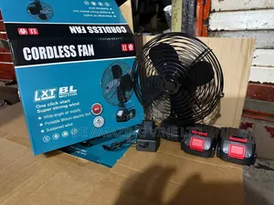 High Quality Lithium Fan With Iron Body and Iron Blade With 2 Battery