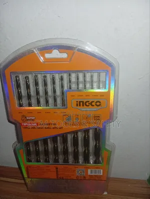 19pcs/Set Ingco HSS Twist Drill Bits Set.