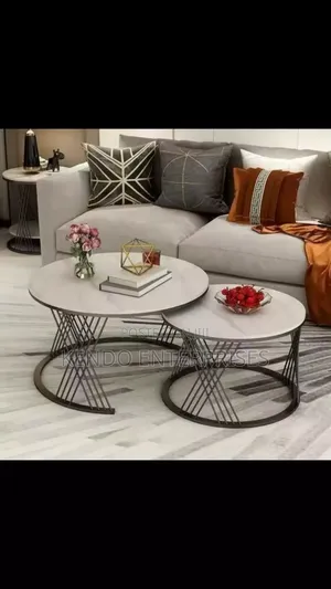 White Basket Marble Center Table 2 in 1