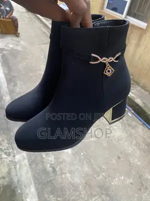 Black Ankle Ladies Women Boots