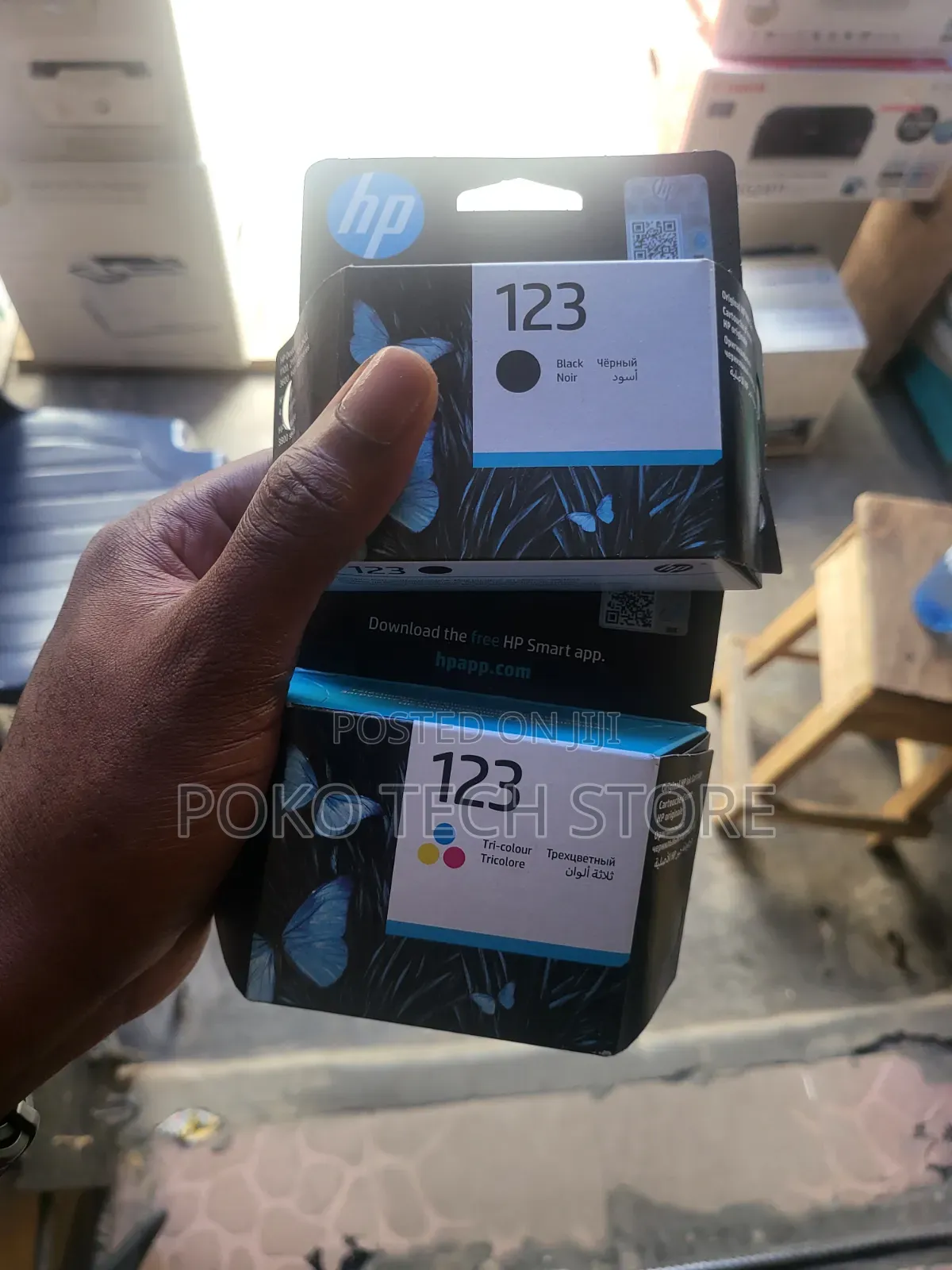 Original Hp 123 Printer Cartridges.