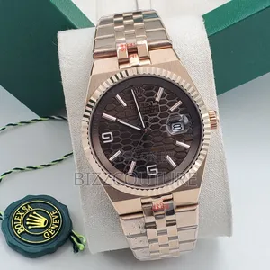 Original Rolex Land Dweller Rose Gold Chain Watch Available in Store