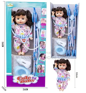 Box Cute Baby Stroller With Doll