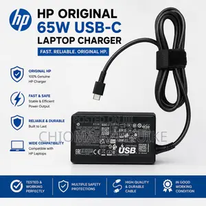 Original Hp 65w Usb-C Laptop Charger – Working Perfectly