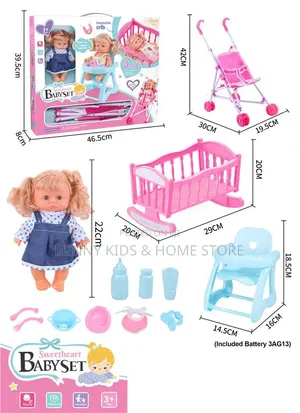 3in1 Sweetheart Play Set With Stroller,Bed and Feeding Table