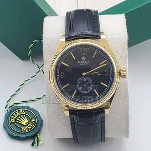 Original Rolex Geneve Leather Strap Watch Available in Store