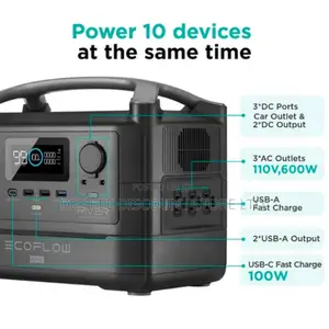 Ecoflow River 2 Max Portable Power Station 512wh Lifep04 5yr Warranty