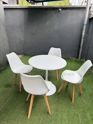 4-Seater Marble Dining Set – Elegant Modern