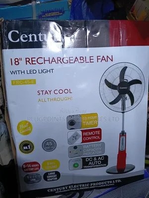 Century Rechargeable Fan 18"