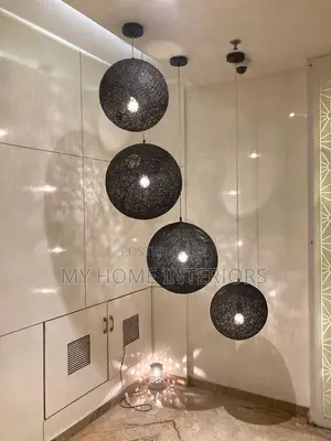 Creative Hand Woven Ball Chandelier