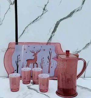 Acrylic Jug and Cup With Tray