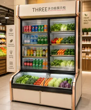 Beverage And Vegetable Display Cabinet/Chiller