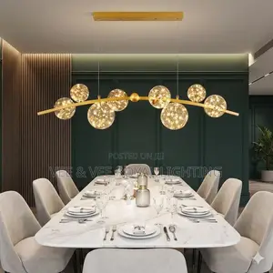 Luxury Starry Sky Glass Bubble Chandelier - For Dining, Kitchen, Cafes