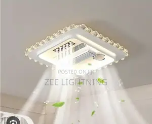 New Modern Led Ceiling Fitting With Fan and Bluetooth