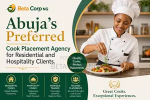 Abuja's Preferred Cook Agency for Residential and Hospitality Clients