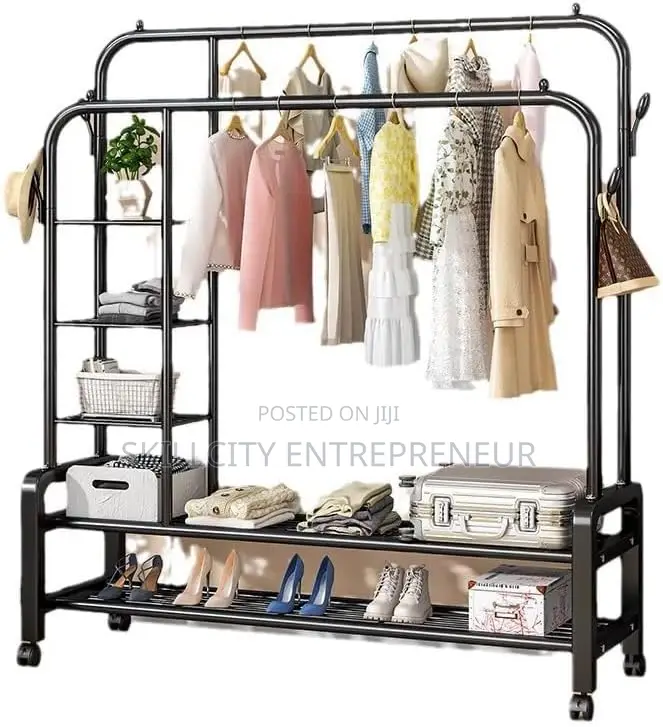 Multi-Functional Heavy Duty Clothes Hanging Rack