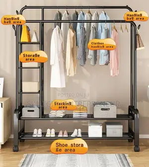 Multi-Functional Heavy Duty Clothes Hanging Rack