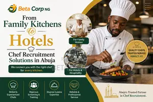 From Family Kitchens to Hotels – Chef Recruitment Solutions in Abuja