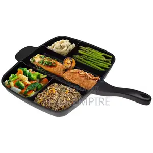 5 in 1 Cast Iron Cookware Pre-Seasoned Cast Iron Frying Pan Grill Pan