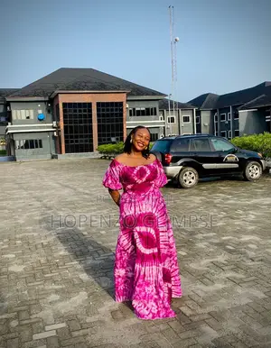 Adire Gown