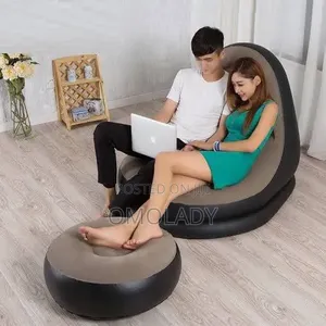 2pc Inflatable Sofa Chair + Free Electric Pump.