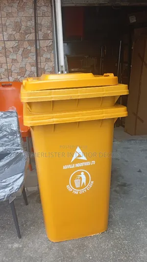 240litres Yellow Waste Bin Bucket