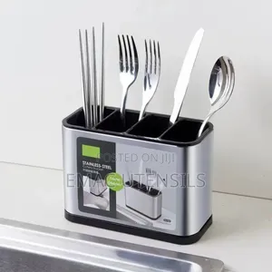 Stainless Steel Cutlery Bucket