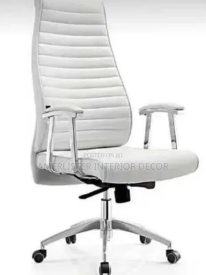 Executive White Office Chair
