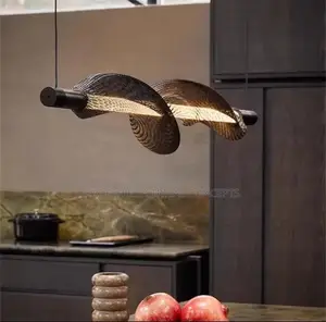 Designer Horizontal Led Pendant Lamp Dinning Room Net Light Nordic