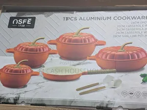 Quality Non -Stick Pumpkin Enamel Cookware Pot Set