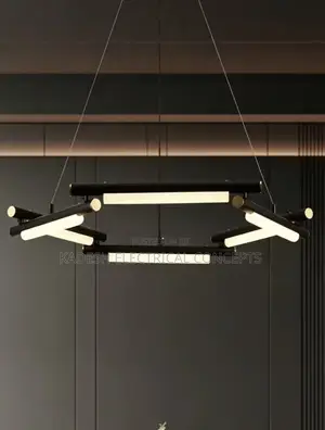 Modern Simple Led Chandelier Sleek Pendant Light for Living Room