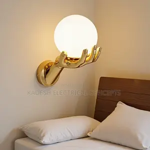 Nordic Creative Postmodern Style Wall Lamps Palm Held Glass Ball