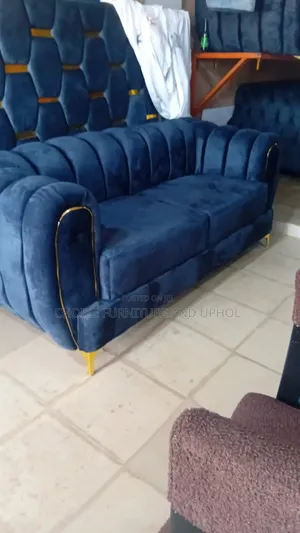 Sofa Set of Chair 7-Seater Blue