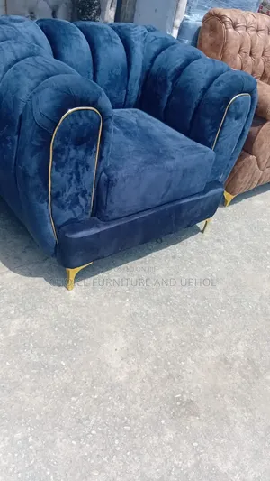 Sofa Set of Chair 7-Seater Blue