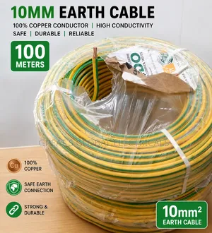10mm2 Earth Cable (Green/Yellow) – 100 Meters