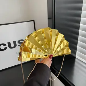Gold Acrylic Clutch Purse