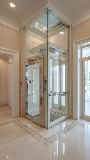 Customizable Cabin Design 4 Stops Hydraulic Gearless Home Elevator