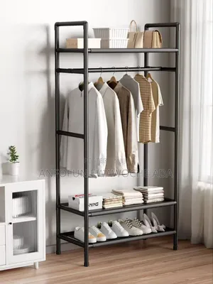 Cloth Hanger With Shoe Rack