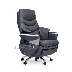 Executive Recliner Office Chair With Footrest Massage Function