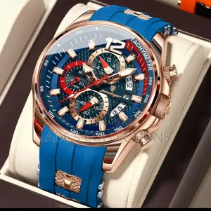 Poedager Chronograph 898 Rubber Strapped Wristwatch