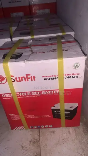 40ah 12v Sunfit Deep Cycle Gel Battery