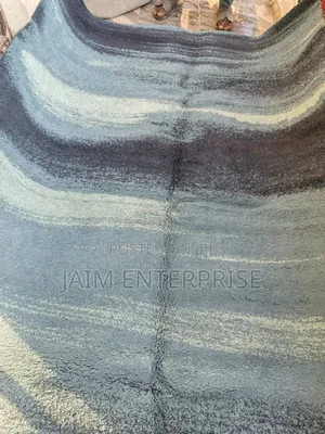 Sea Blue Turkish Center Rug
