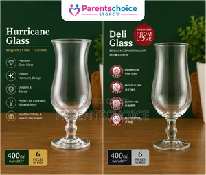 Glass Hurricane Cup Set (6 Pieces