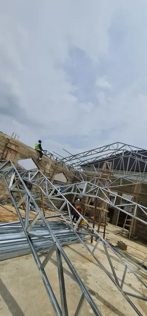 Steel Trusses Fabrication for Roof / Galvanized LGS