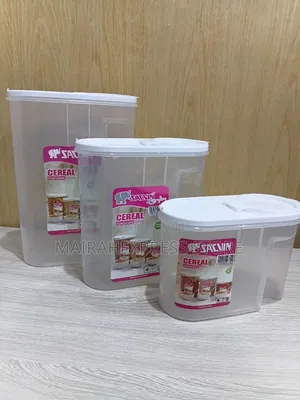 Sacvin 3-in-1 Airtight Cereal Container Set B3s