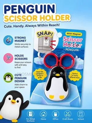 Penguin Scissors Holder