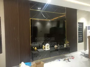 Custom Tv Console Wall Panel | Modern Living Room Interior Design