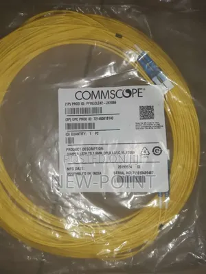 40m Lc-lc Single Mode Fiber Optic Patch Cord – Duplex Yellow Cord
