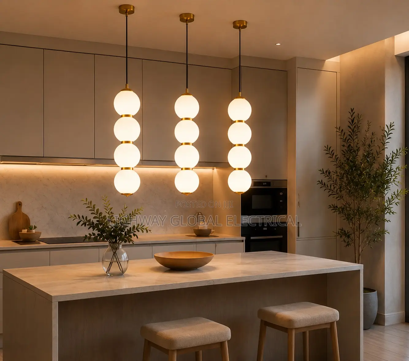 Single Led Acrylic Dinning/Kitchen Chandelier