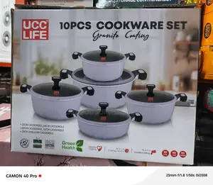 Ucc Life 10-Piece Granite Coating Cookware Set